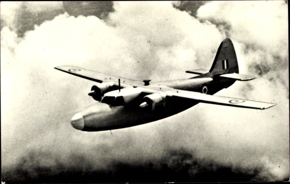 Postcard Belgisches Militärflugzeug, Force Aerienne Belge, Bimotor leger, Percival Pembroke
