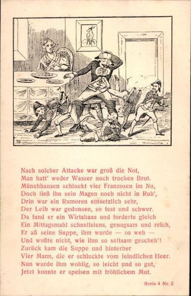 5 Ak Münchhausen Serie 4,  1-5