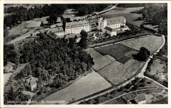 Postcard Neumarkt in der Oberpfalz, aerial photograph, St. Josefskloster