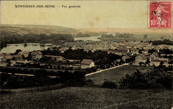 CPA Bonnières-sur-Seine, Vue générale