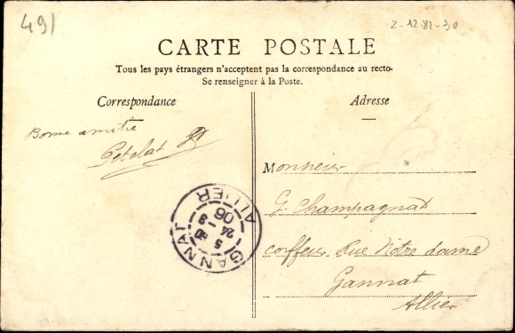 Postcard Society of Ardoisières of Anjou, Querneur, Schieferstein, Steinmetz