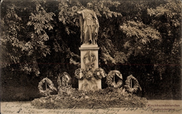 Ak Kirchheimbolanden in der Pfalz, Friedhofsdenkmal