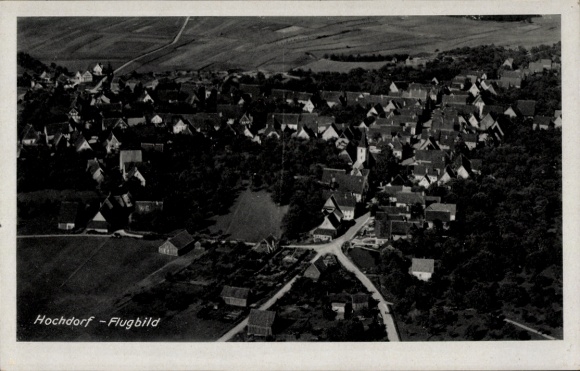 Ak Hochdorf Nagold im Schwarzwald, Fliegeraufnahme