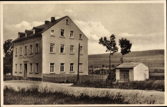 Postcard Crottendorf Erzgebirge, Hotel prince Bismarck, owner Paul Groß
