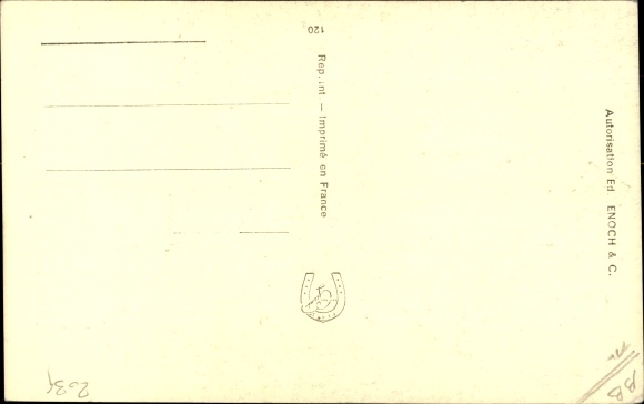 Artist Postcard Mauzan, L&#39;Etoile d&#39;Amour, Kissing Couple on a Star