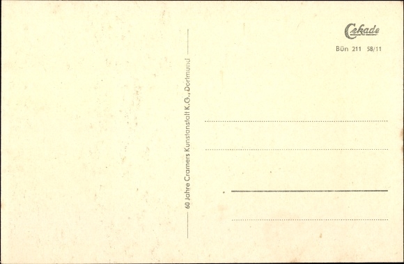 Postcard Bünde in the district of Herford, views, Laurentiuskirche, Elsepartie, Elsemühle, town hall, train station