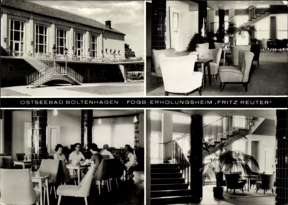 Ak Ostseebad Boltenhagen, FDGB Erholungsheim Fritz Reuter