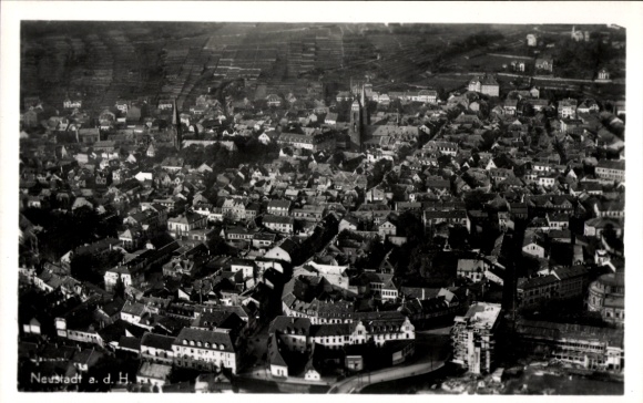 Ak Neustadt an der Haardt Neustadt an der Weinstraße, Fliegeraufnahme