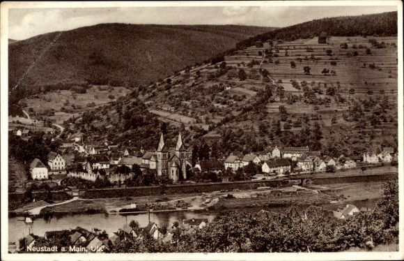 Postcard Neustadt am Main Lower Franconia, Panorama