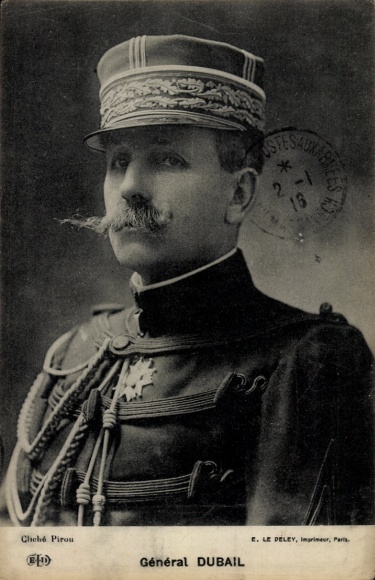 Postcard General Dubail, portrait