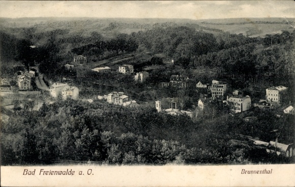 Postcard Bad Freienwalde an der Oder, Brunnenthal