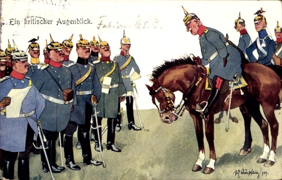 Künstler Ak Schönpflug, Fritz, Ein kritischer Augenblick, BKWI 335