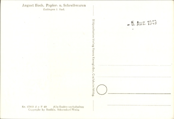 Postcard Eutingen an der Enz Pforzheim Baden Württemberg, aerial photograph