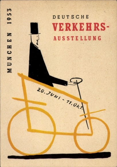 Ak München Bayern, Deutsche Verkehrsausstellung 1953, Automobil
