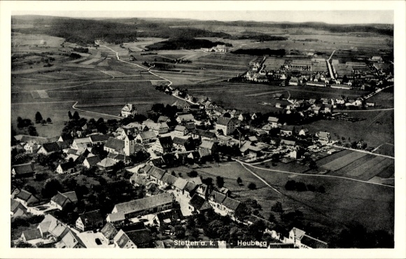 Ak Stetten am kalten Markt, Lager Heuberg, Luftbild