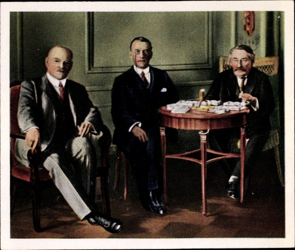 Collective picture The post-war period No. 94, October 1925, Conference in Locarno, Briand, Chamberlain