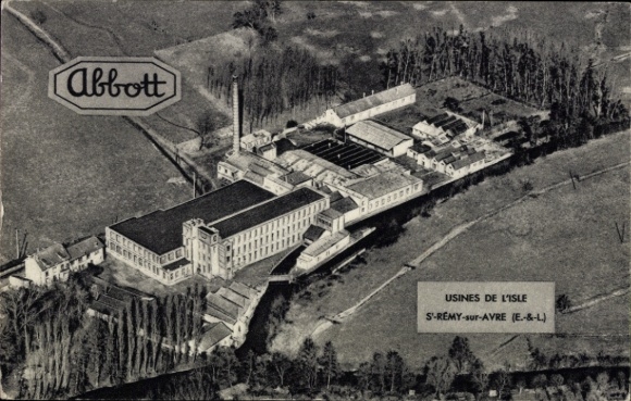 Postcard Saint Rémy sur Avre Eure et Loir, Usines de l'Isle, Abbott