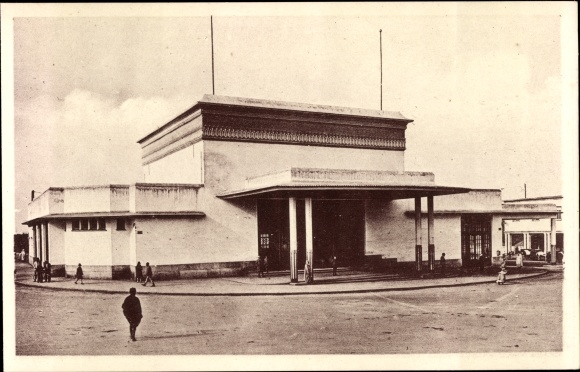 Postcard Rabat Marokko, La Gare