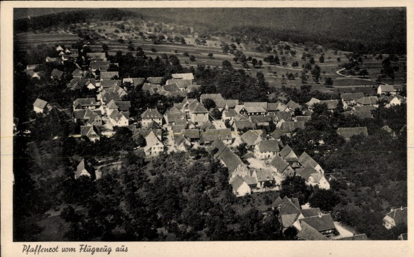Postcard Pfaffenrot Marxzell in the Black Forest, aerial photograph