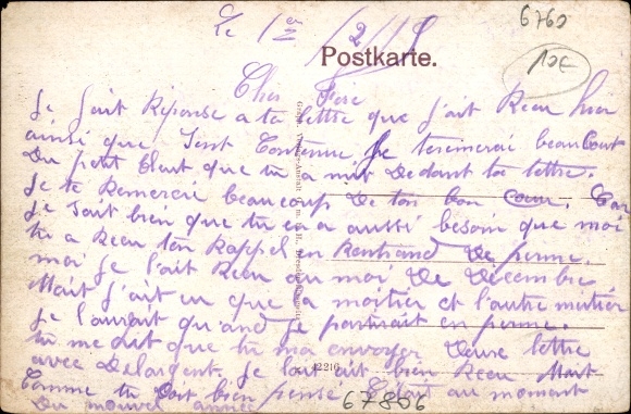 Postcard Rockenhausen in the Donnersberg district, section on Kaiserslautener Strasse, passers-by, shoe store