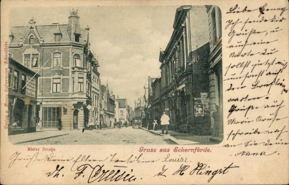 Ak Ostseebad Eckernförde, Kieler Straße