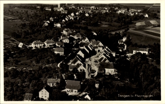 Ak Tengen im Hegau Baden, Luftaufnahme