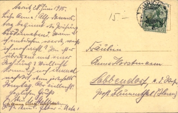 Postcard Aurich in Ostfriesland, Esenser Straße