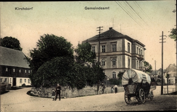 Postcard Kirchdorf Lower Saxony, municipal office
