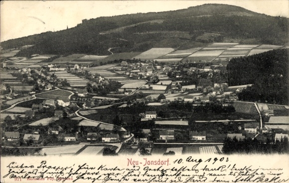 Ak Jonsdorf in der Oberlausitz Sachsen, Gesamtansicht