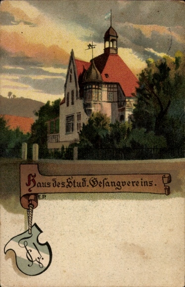 Studentika Ak Göttingen in Niedersachsen, Haus des Stud. Gesangvereins