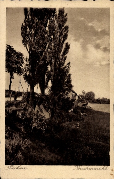 Ak Beckum, Blick zur Knockenmühle