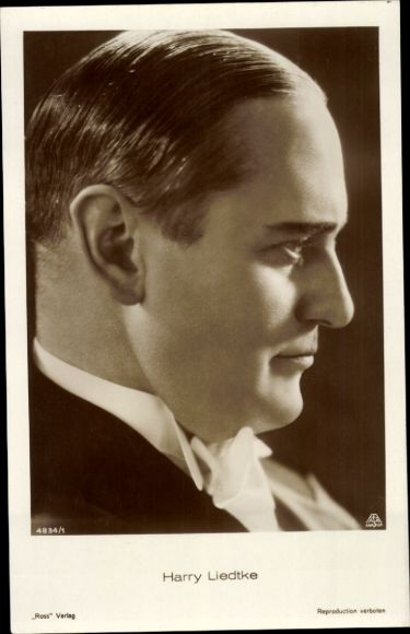 Postcard actor Harry Liedtke, portrait, Ross Verlag 484 1