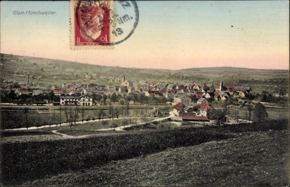 Ak Glan Münchweiler in de Pfalz, algemeen beeld