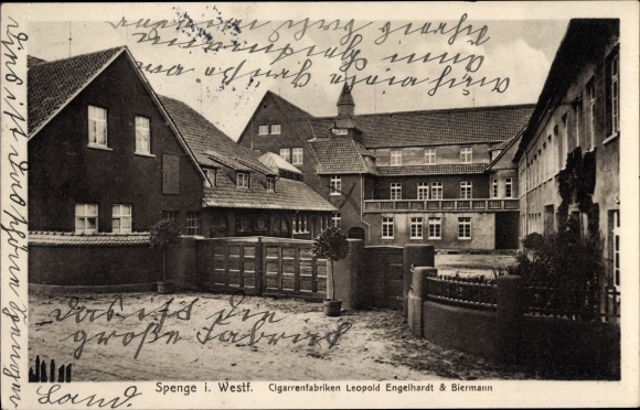 Ak Spenge in Westfalen, Zigarrenfabriken Leopold Engelhardt & Biermann