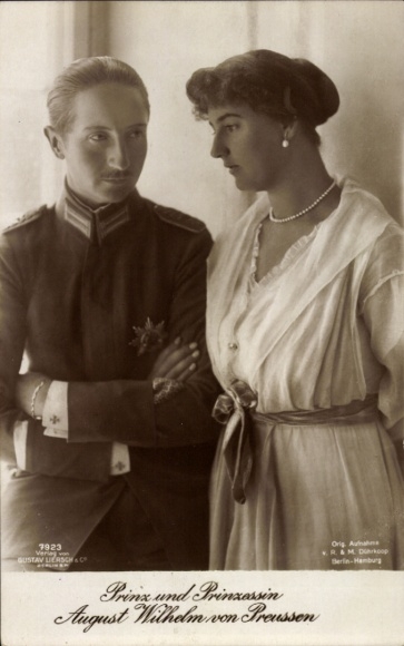 KP August Wilhelm Książę Prus, Aleksandra Wiktoria ze Szlezwiku Holsztynu Sonderburg Glücksburg