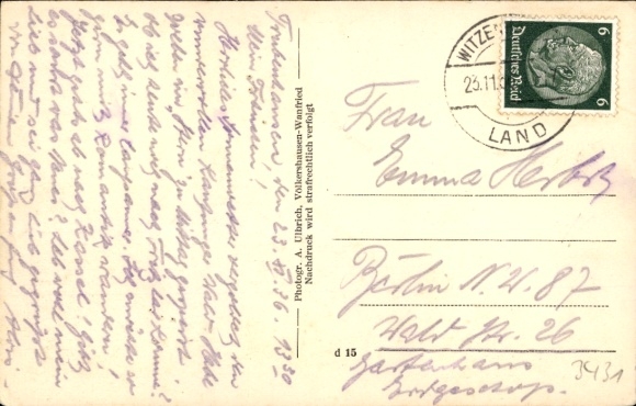 Postcard Trubenhausen Großalmerode in Hessen, Gasthaus zum goldenen Stern, total view