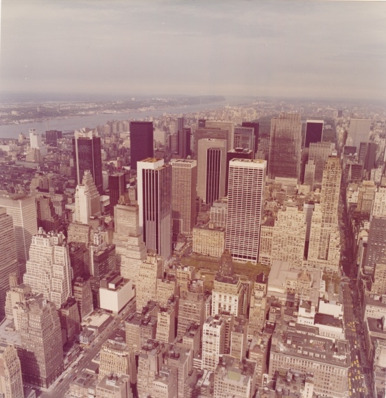 Foto Spremberg Hans-Joachim, New York City USA, Blick vom Empire State Building, Hudson River 1973
