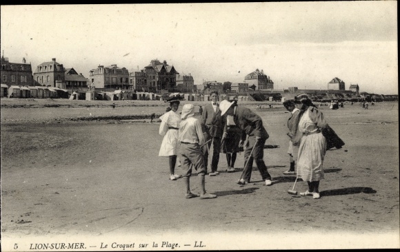Ac Lion sur Mer Calvados, Le Croquet sur la Plage