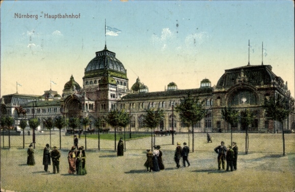 Ak Nürnberg in Mittelfranken, Hauptbahnhof