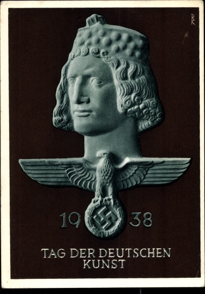 Ganzsachen Ak München Bayern, Tag der Deutschen Kunst 1938