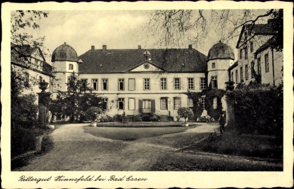 Ak Bad Essen in Nedersaksen, Rittergut Kinnefeld, s gebouw, schilderachtige omgeving