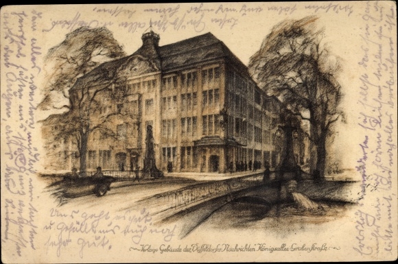 Artist PC Düsseldorf am Rhein, publishing house of the Düsseldorfer Nachrichten, Königsallee
