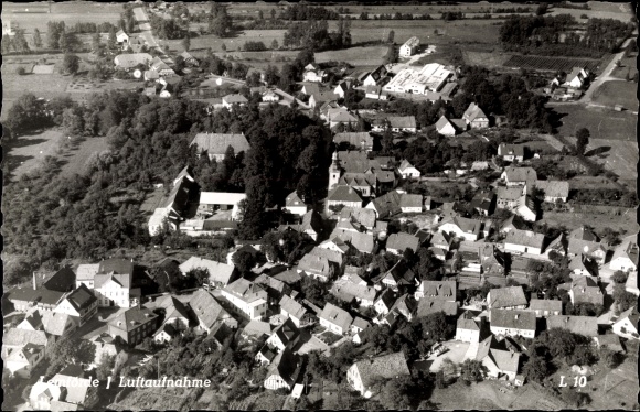 Ak Lemförde in Nedersaksen, luchtfoto van de locatie
