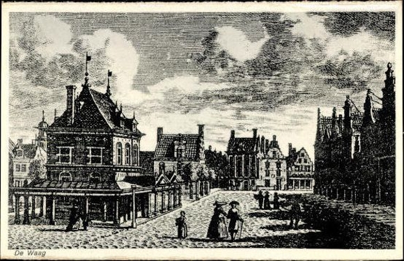 10 old PCs Oud Leerwarden in Friesland, Netherlands, series with cover