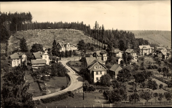 Postcard Finsterbergen Friedrichroda Thuringia, view of the village and surroundings