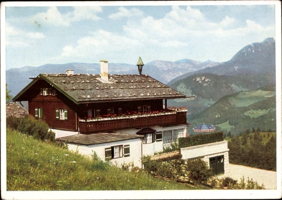 Ak Obersalzberg Berchtesgaden in Oberbayern, Berghof, Haus Wachenfeld, Landhaus des Reichskanzlers