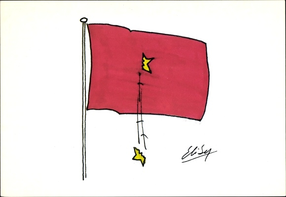 Artist Postcard Goods in her flag, Vietnam