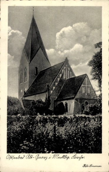 Postcard Ostseebad Alt Gaarz Rerik, Church