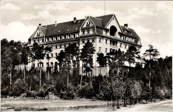 Postcard Bad Salzhausen Nidda in Hesse, merchant's rest home
