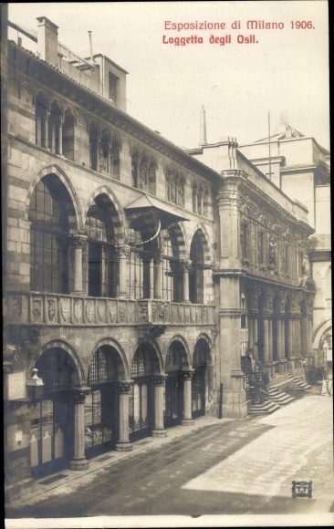 Postcard Milano Mailand Lombardia, Exhibition 1906, Loggetta degli Osii